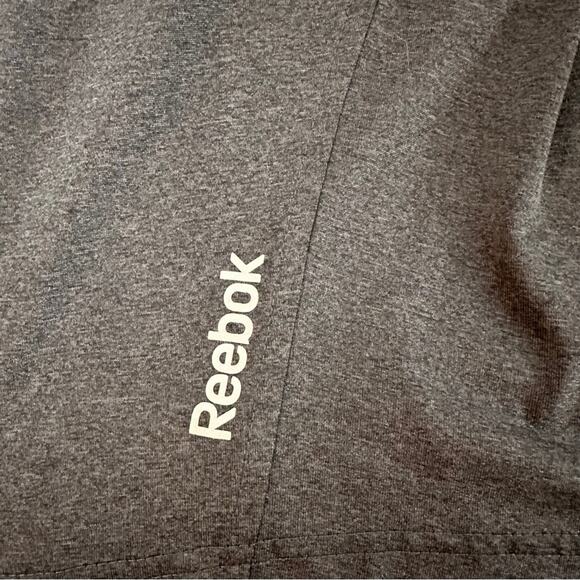 Reebok Athletic Shorts XL Gym Basketball Sportswear Pockets Charcoal Drawstring - Picture 9 of 14